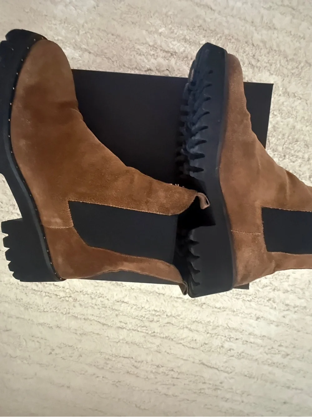 Freda Salvador Women’s Brown Suede Chelsea Boots